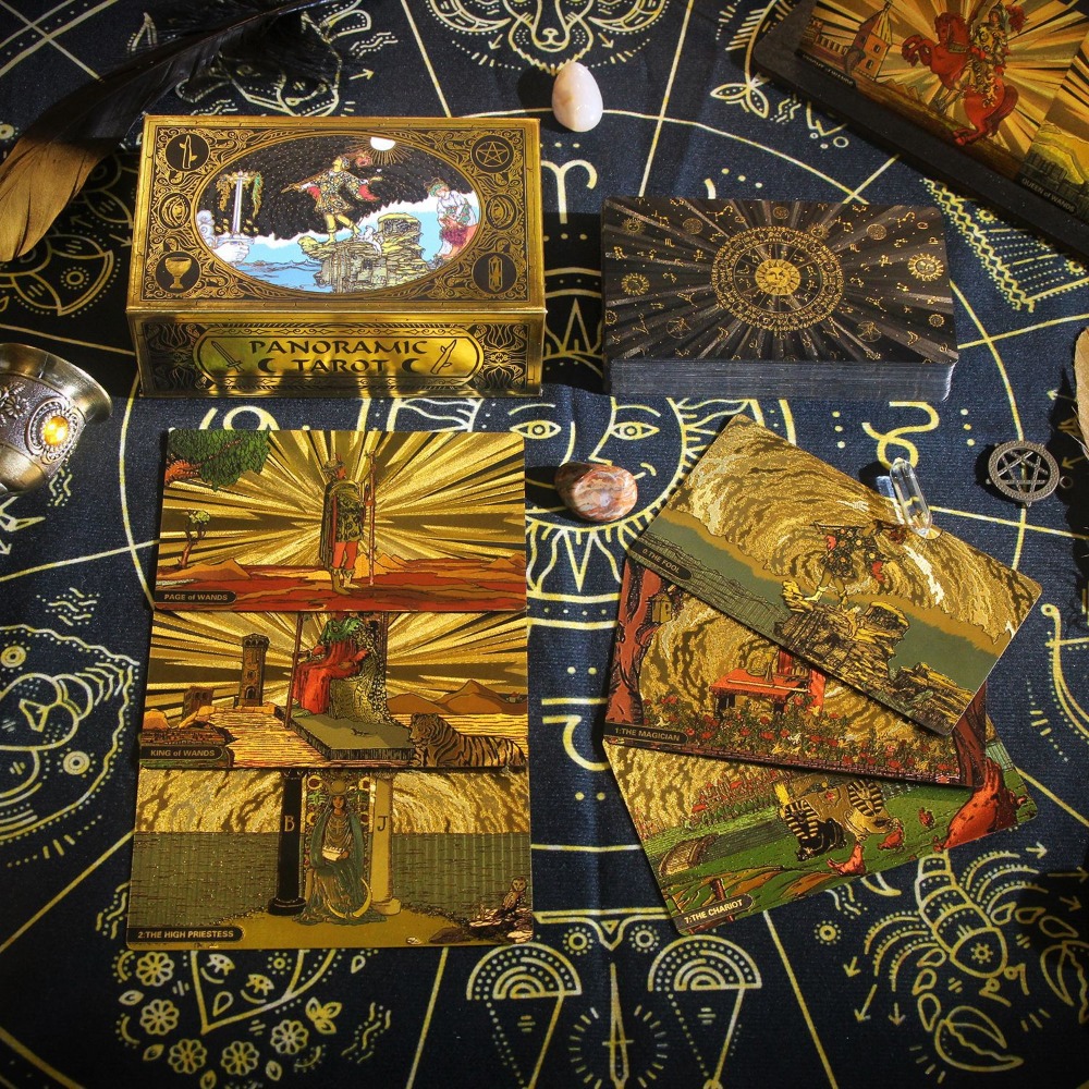 Tarot Cards Deck With Guidebook - Klasyczny panoramiczny jeździec Waite 12 *