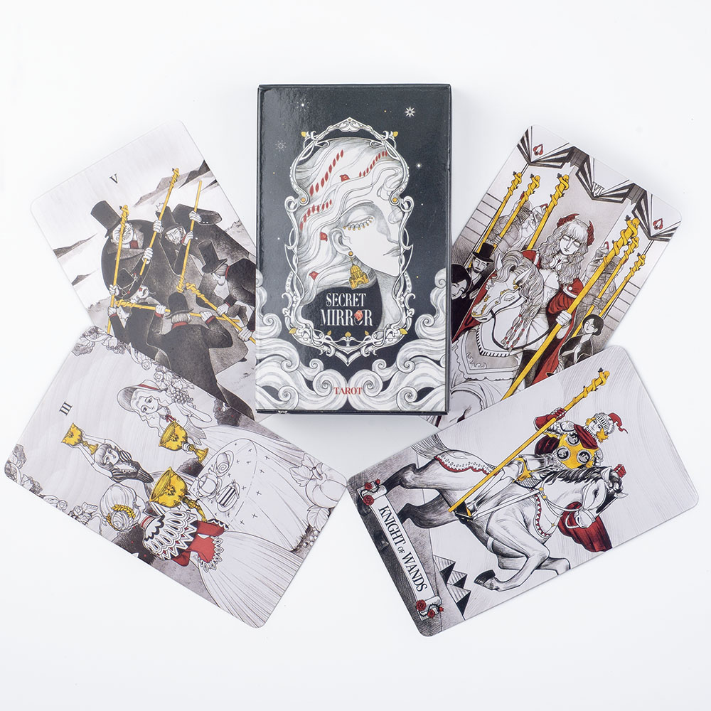 Tarot Cards Deck With Guidebook - Karty Tarota Sekretnego Lustra 10,3*6 cm,