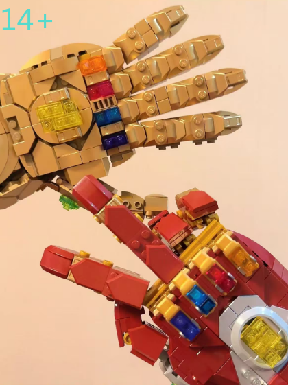 Building Blocks - Najtańszy zestaw 590 sztuk rękawic z