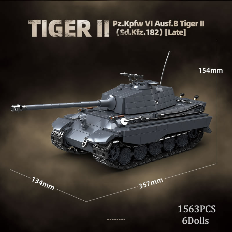WW2 Military The King Tiger He – Lego Compatible Military Tank recenzja i cena