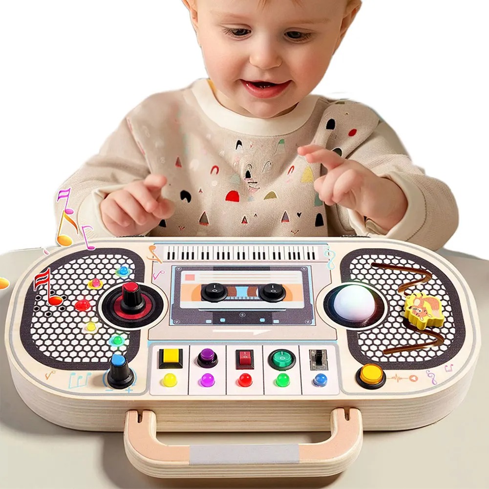 Zabawki dla maluchów Montessor – Montessori Wooden Busy Board Toddler recenzja i cena