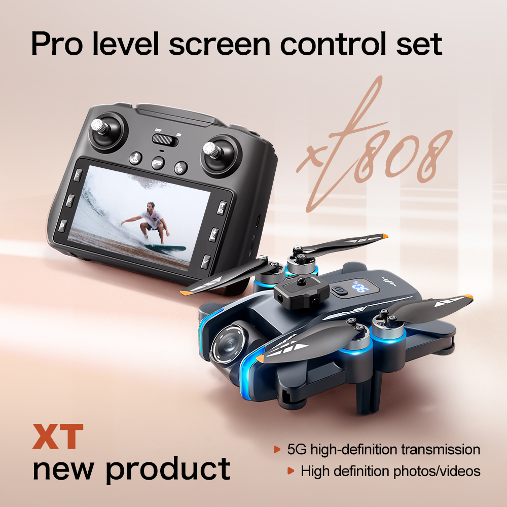 Oryginalny składany dron RC XT – Fpv Brushless Rc Drone 4K recenzja i cena