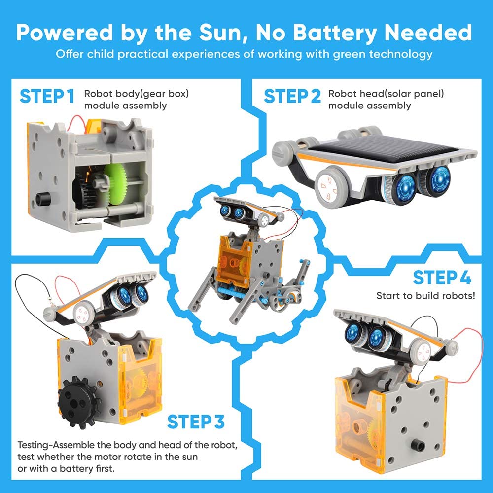 STEM 13-w-1 Edukacja Robot Sło – Stem Solar Robot Kit For Kids recenzja i cena