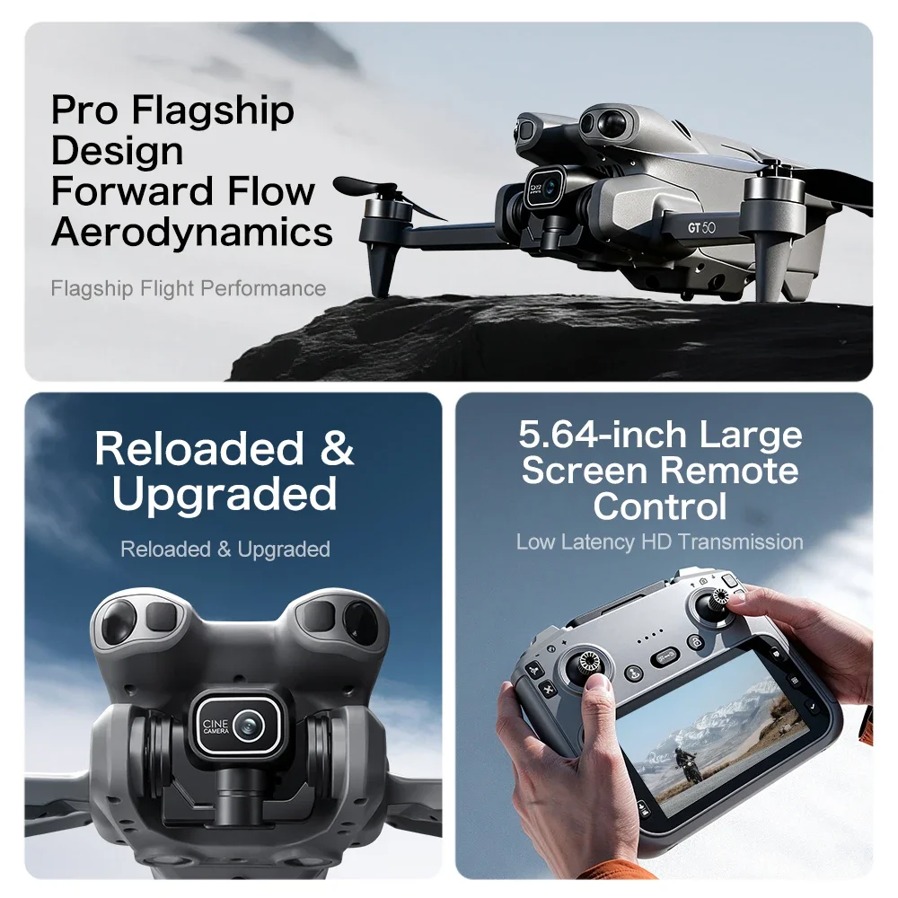 GT50 – dron FPV z podwójną kam – Fpv Brushless Rc Drone 4K recenzja i cena