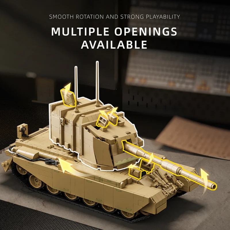 2080 elementów brytyjskiego ci – Lego Compatible Military Tank recenzja i cena